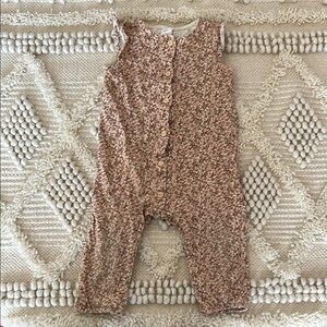 H&M Cream and Pink Jumper Sleeveless One Piece